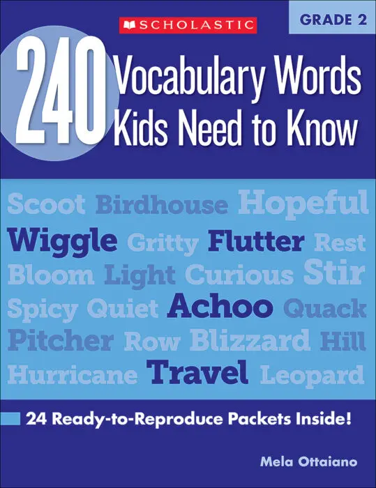 240 Vocabulary Words Kids Need to Know - Grade 2