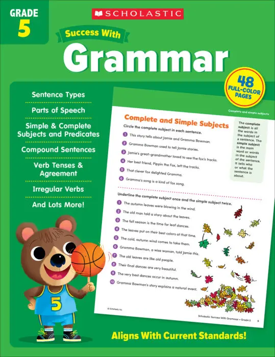Scholastic Success With Grammar Grade 5