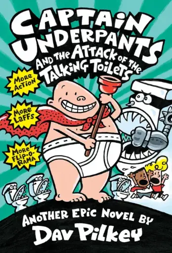 [9781338864304] Captain Underpants and the Attack of the Talking Toilets Color Edition (Captain Underpants #2)