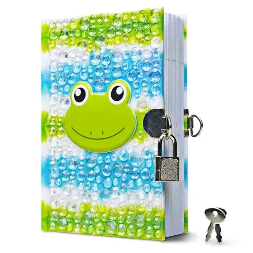 [9781338899894] Diary Rhinestone Frog