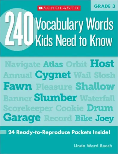 [9780545468633] 240 Vocabulary Words Kids Need to Know - Grade 3