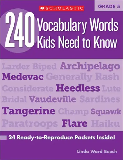 [9780545468657] 240 Vocabulary Words Kids Need to Know - Grade 5
