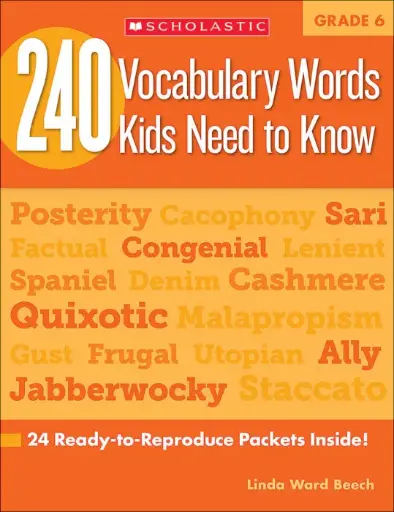 [9780545468664] 240 Vocabulary Words Kids Need to Know - Grade 6
