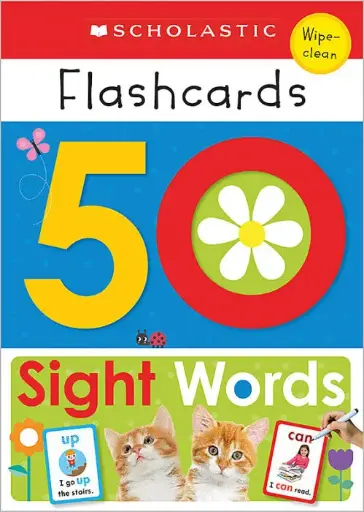 [9781338272253] Write and Wipe Flashcards - 50 Sight Words