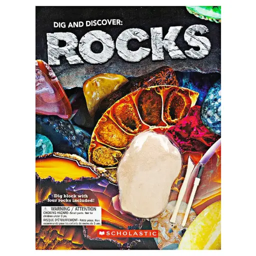 [9781339011974] DIG AND DISCOVER ROCKS W/MINI-DIG S24