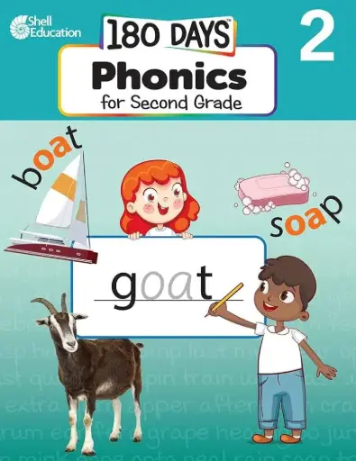 [9781087662572] 180 DAYS Phonics for Second Grade