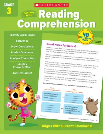 [9781338798609] Scholastic Success with Reading Comprehension Grade 3