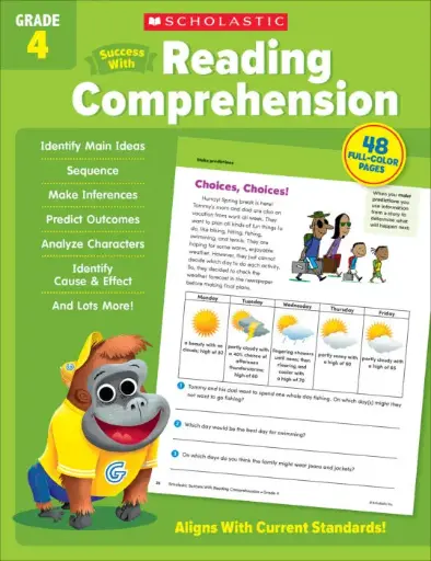 [9781338798616] Scholastic Success with Reading Comprehension Grade 4